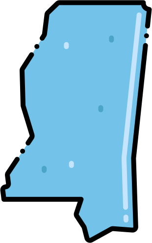 Mississippi-map